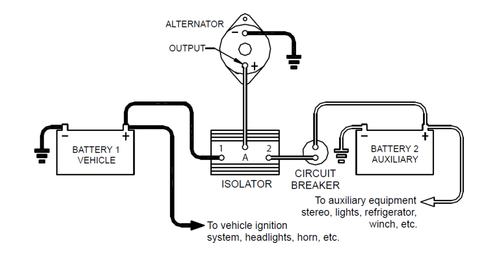 dual battery isolator wiring diagram