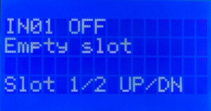 MASTERCELL NGX inSIGHT screen in Messaging Mode showing input 1 off with two available OFF cases
