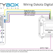 Picture of wiring diagram showing how to wire Dakota Digital GRFX Gauges with the Infinitybox IPM1 Kit featuring the MASTERCELL NGX