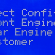 MASTERCELL NGX screen displaying Select Config menu with Front Engine Rear Engine and Customer options for the IPM1 Kit