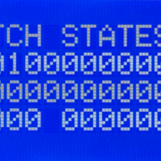 MASTERCELL NGX Switch States screen showing one ground input turned on, with a single digit reading 1.