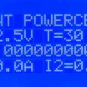 MASTERCELL NGX inSIGHT screen polling the Front POWERCELL showing voltage, temperature, output states and current for outputs 1 and 2